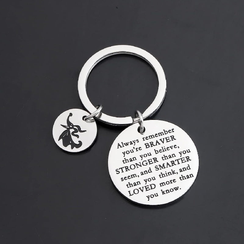 Ghost Dog Keychain Stainless Steel Inspirational Halloween Charm