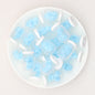 3D Christmas Glitter Bottle Silicone Focal Beads 20pcs 12