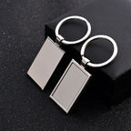 Creative Stainless Steel Blank Keychain Durable Zinc Alloy for Men 7