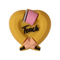 Silicone 3D Focal Beads Teacher Apple With Pencil and Gnome 20pcs 10