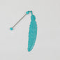 Beadable Feather Bookmarks Metal Colorful Detailed 13g