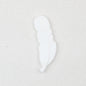 Colorful Feather Shaped Silicone Beads 20pcs 12