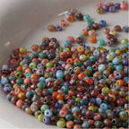 Premium Picasso Oil Painting Texture Seed Glass Beads 2mm 3mm