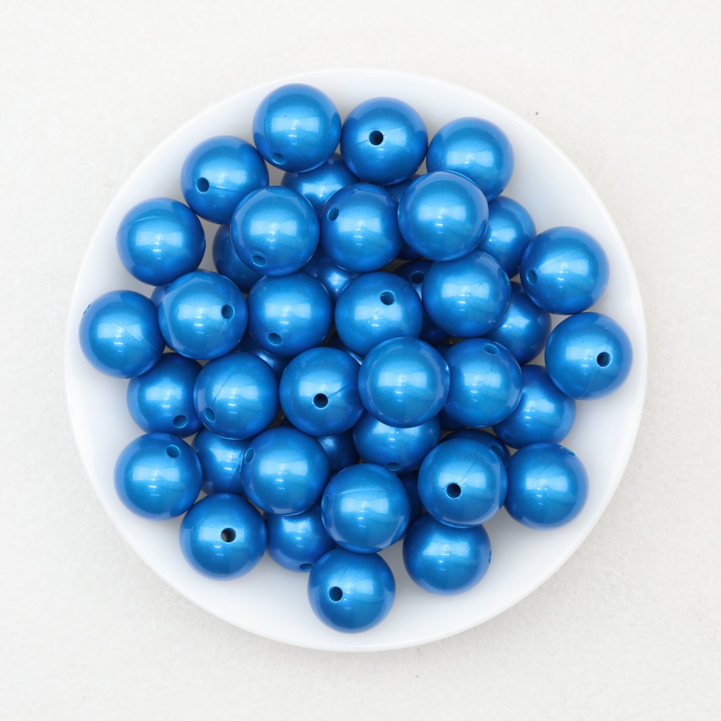 Metallic 15mm Round Silicone Beads 50pcs 9
