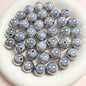 Laser Round Acrylic Beads 16mm Iridescent Glossy Colors 10pcs 6