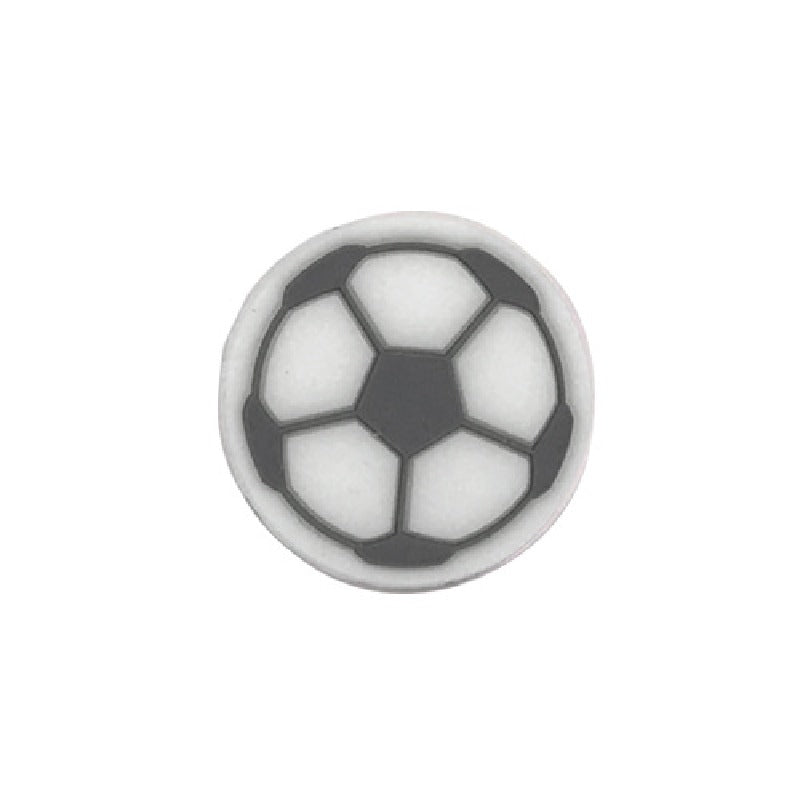Silicone Focal Beads Football Soccer Ball Raised Pattern 20pcs 9