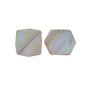 14mm Hexagon Silicone Beads Printed Camouflage Leopard Design 50pcs