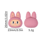Silicone 3D Focal Beads Bunny Labub Unique Expressions 20pcs 6