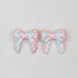 3D Printed Bow Shape Silicone Beads Colorful Pattern 10pcs 21