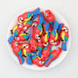 3D Colorful Feather Parrot Silicone Focal Beads 20pcs 4