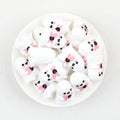  3D Halloween Pink BOO Ghost Silicone Focal Beads 20Pcs 2