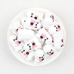  3D Halloween Pink BOO Ghost Silicone Focal Beads 20Pcs 2