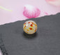 Vintage Phoenix Eye Lampwork Glass Beads 20mm Round 10pcs 3