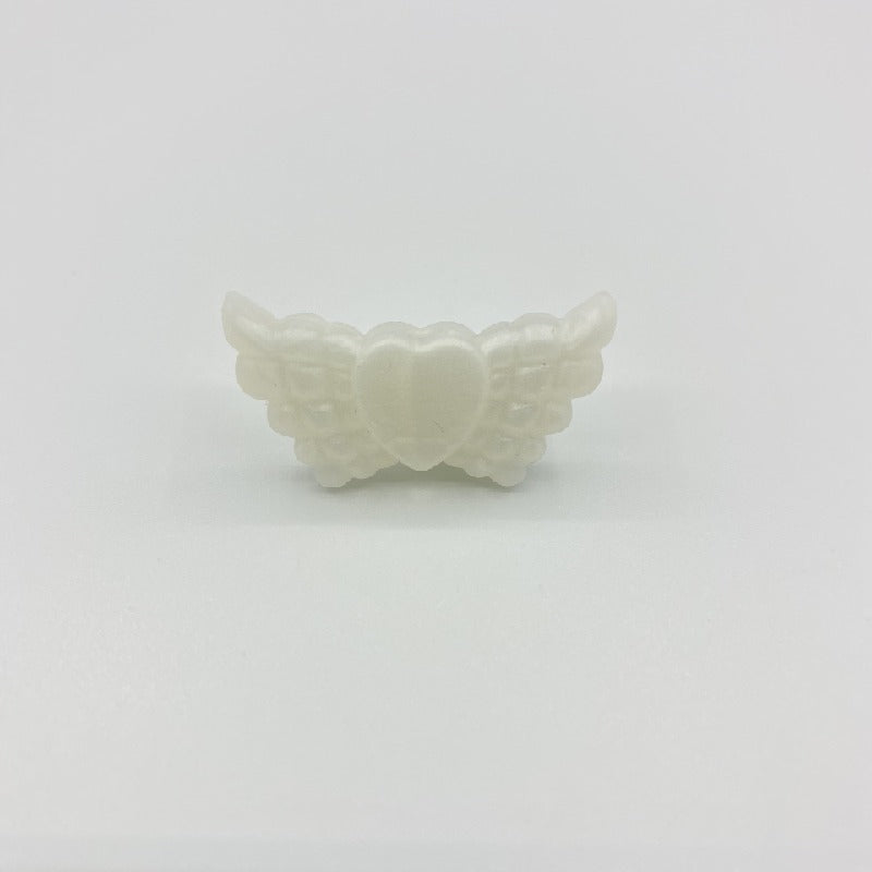 Wing Silicone Beads Mixed Colors 20pcs 21