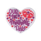 Silicone Focal Beads Mother Day Circle Badge Smiling Face 20pcs 10