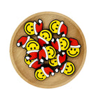Silicone Focal Beads Christmas Smile Santa Hat 20pcs 6