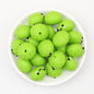 Colorful 18mm 3D Silicone Focal Beads Solid Colored Cute Smiling Buns 20pcs 10