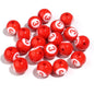 Colored Billiard Ball Round Acrylic Beads 16mm Glossy 10pcs 8