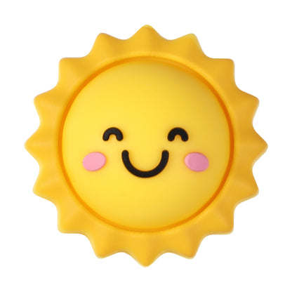 Silicone 3D Focal Beads Traffic Light Sun School Front View 20pcs 11
