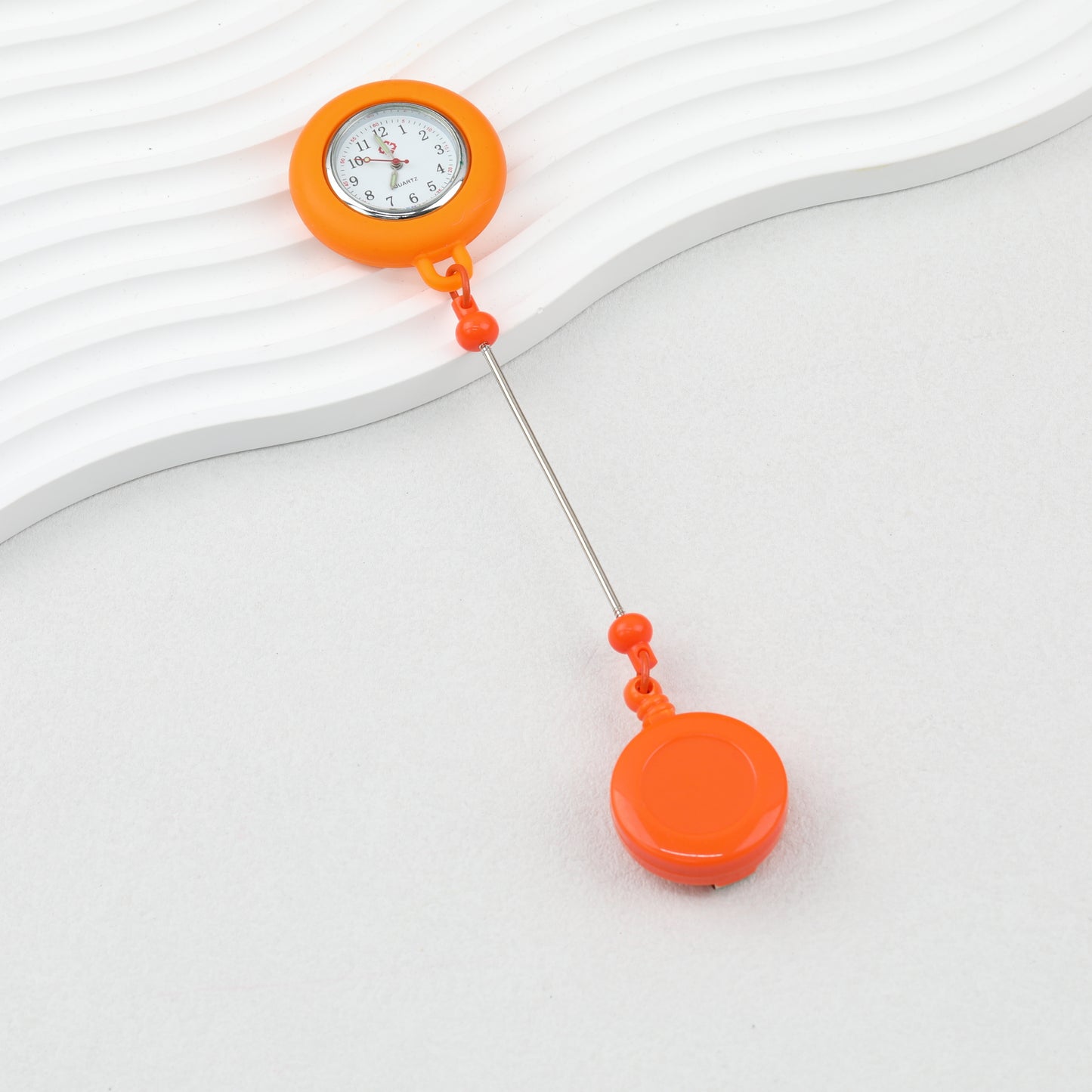 Beadable Pocket Watch Glow In The Dark Silicone Case Easy Pull Buckle
