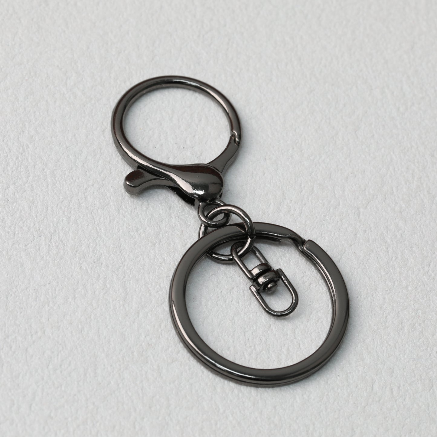 Zinc Alloy Lobster Clasp Keychain Hardware with Split Ring
