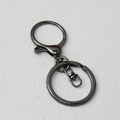 Zinc Alloy Lobster Clasp Keychain Hardware with Split Ring