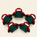 Silicone Focal Beads Christmas Work Hats YOU SERIOUS CLARK Text 20pcs