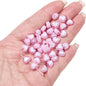 Makaron Heart Acrylic Beads 8x7mm Two Tone Translucent 60pcs 22