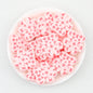 Luxury Inspired Bear Paw Silicone Focal Beads Pink Brown 20pcs - Pink