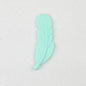 Colorful Feather Shaped Silicone Beads 20pcs 4