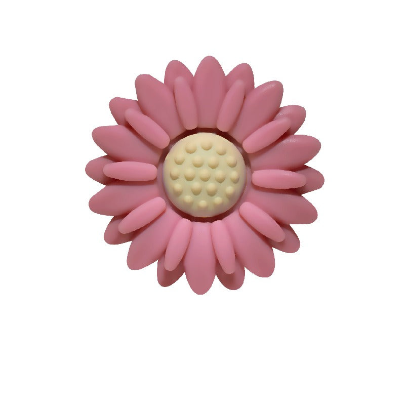 Silicone Focal Beads Daisy Sunflower Round Layout 20pcs 18