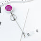 Beadable Badge Bar Reels With Glitter