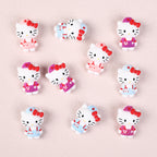 Silicone 3D Focal Beads Nurse Cat Wearing Nurse Hat 20pcs 2