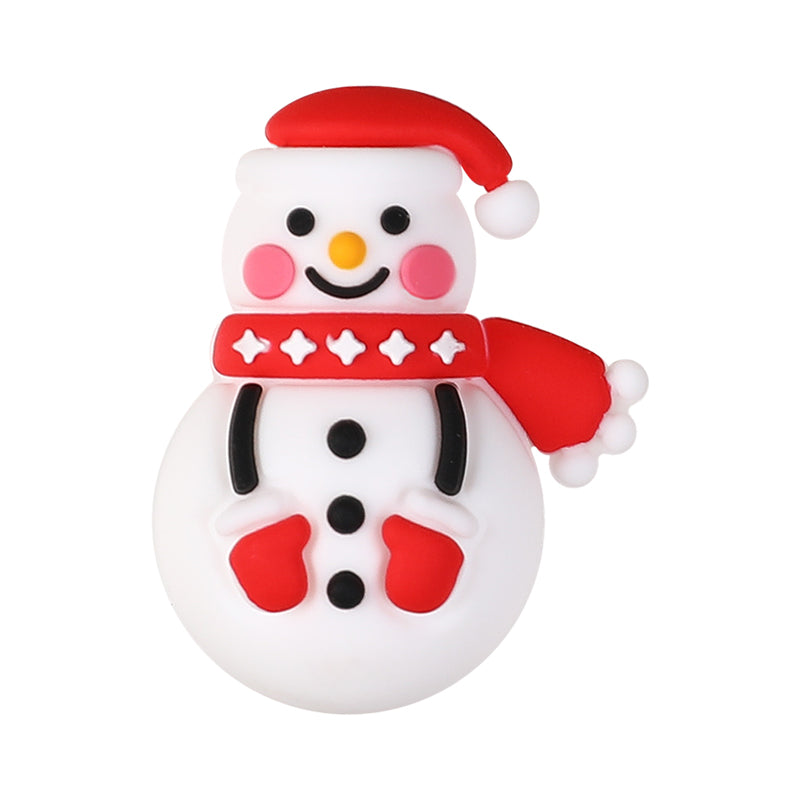 Silicone 3D Focal Beads Christmas Gingerbread Man Santa Claus Gift 20pcs 23