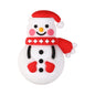 Silicone 3D Focal Beads Christmas Gingerbread Man Santa Claus Gift 20pcs 23