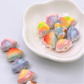 Painted Embossed Rainbow Cloud Acrylic Beads 18mm 100pcs