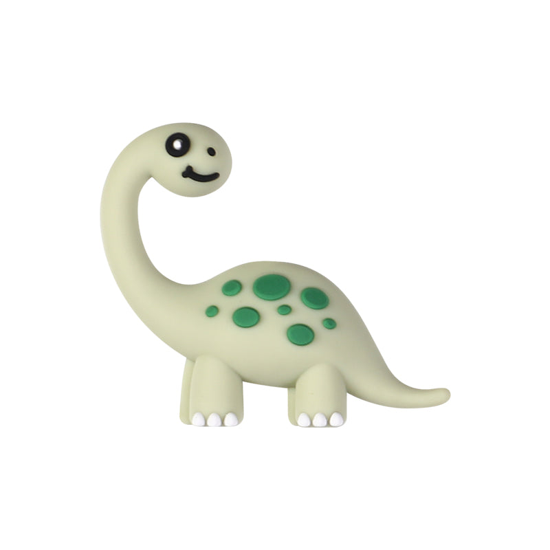 3D Cute Brontosaurus Dinosaur Silicone Focal Beads 20 Pcs 11