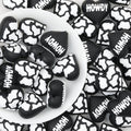 3D Western Cowboy Heart Silicone Focal Beads Cow Print 20pcs