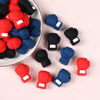Silicone 3D Focal Beads Boxing Gloves White Label 20pcs