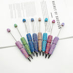 DIY Electroplated Colorful Rhinestones Beadable Pen 2