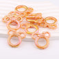 Deep UV Color Plated Solid Color Mickey Ring Head Acrylic Beads 2pcs 14