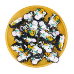 Silicone Focal Beads Pumpkin Ghost Yall Text Halloween Design 2
