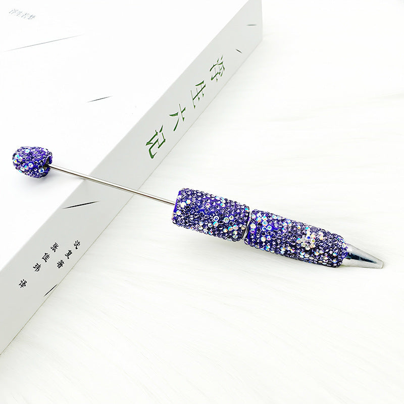DIY Creative Exquisite AB Rhinestones Beadable Pen 13