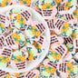 Pink Cup Flower Silicone Focal Beads 20pcs