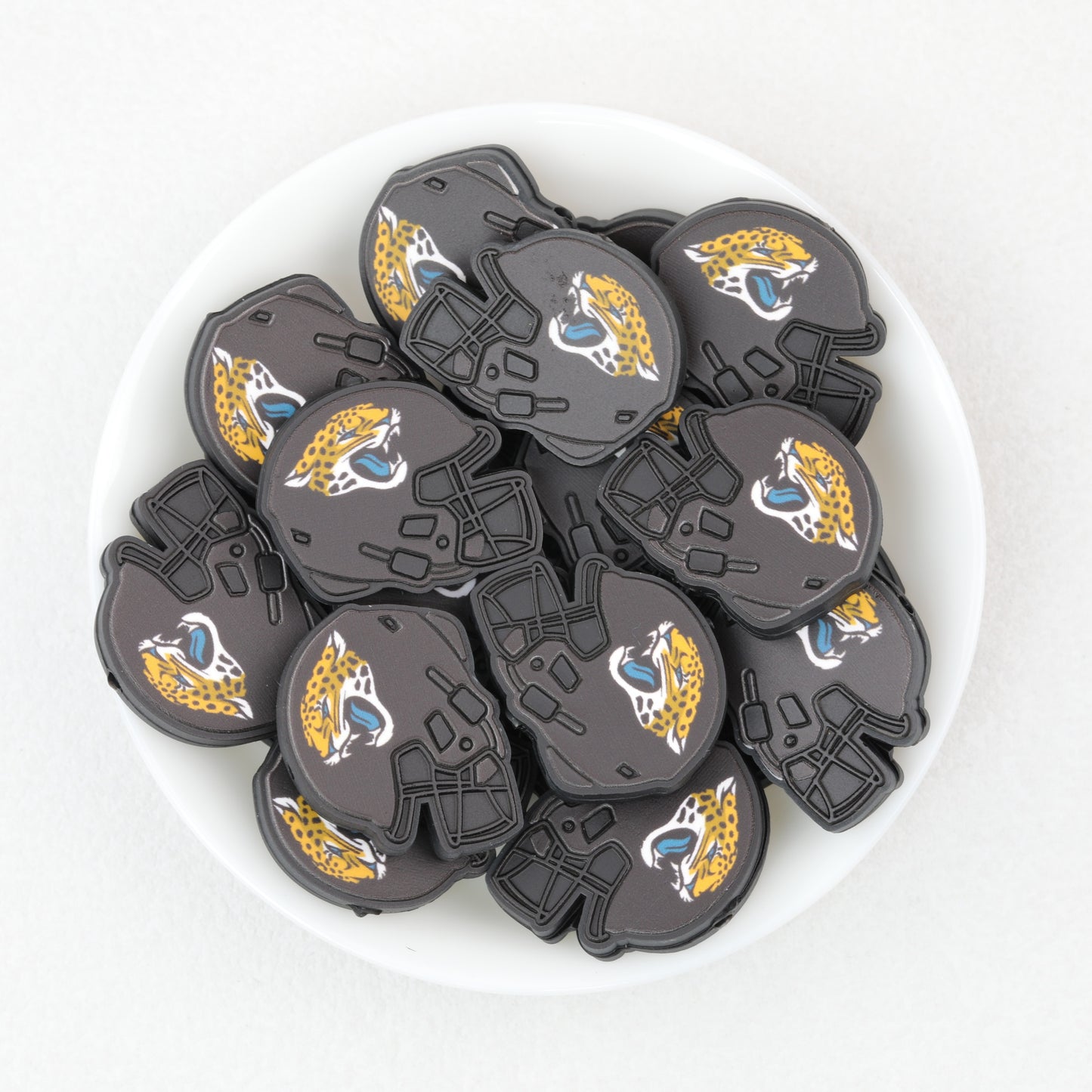 NFL Teams Silicone Focal Beads Football Helmet Design 20pcs 6
