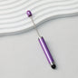 Beadable Stylus Pen Plastic Multi Color 3 in 1 Function - Candy purple