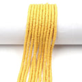 Flat Clay Beads 4mm Solid Color Polymer Disc 10strands 3