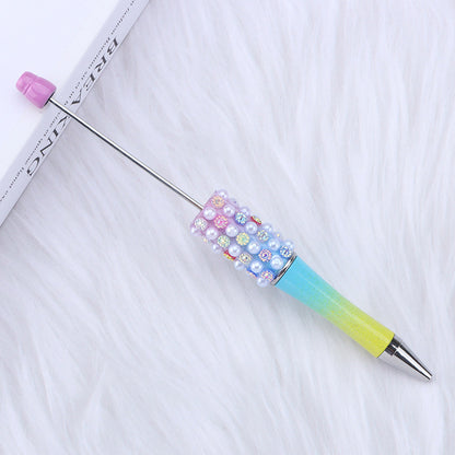 Colorful Pearl Gradient Round Ballpoint Pen Plastic 17