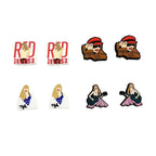 Silicone Focal Beads Taylor Swift Red Lips Vintage Hats 20pcs
