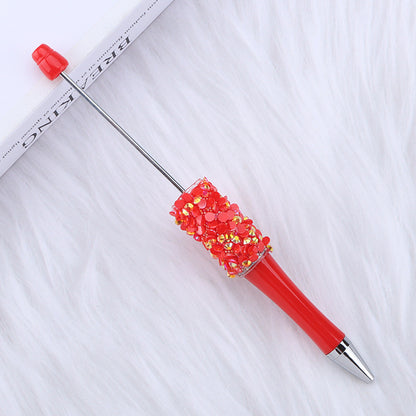 Beadable Pen with Creative Sequin Petal Decoration 12